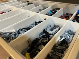 Containers (16) for 2' Elfa drawer
