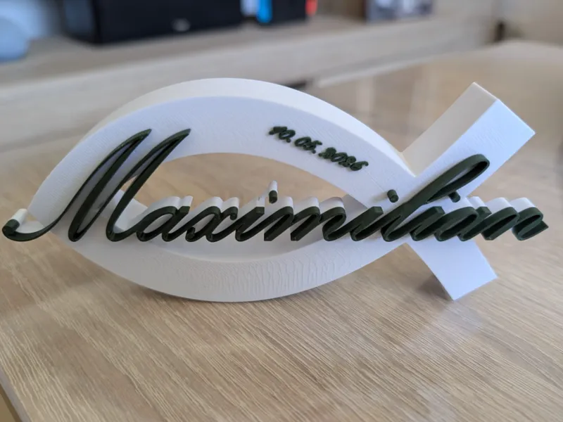 Konfi Ichthys Maximilian (Name austauschbar)