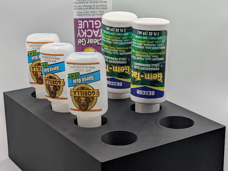INVERTED GLUE BOTTLE HOLDER