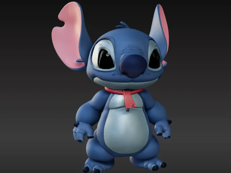 Stitch with Red Scarf by Neoflix3d MakerWorld: Download Free 3D Models