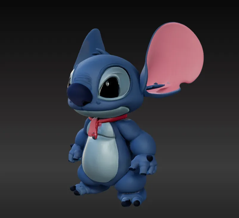 Stitch with Red Scarf by Neoflix3d MakerWorld: Download Free 3D Models