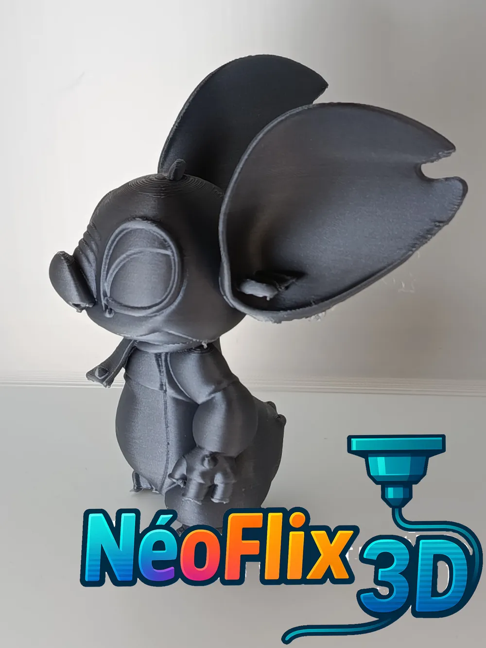 Stitch with Red Scarf - Free 3D Print Model - MakerWorld