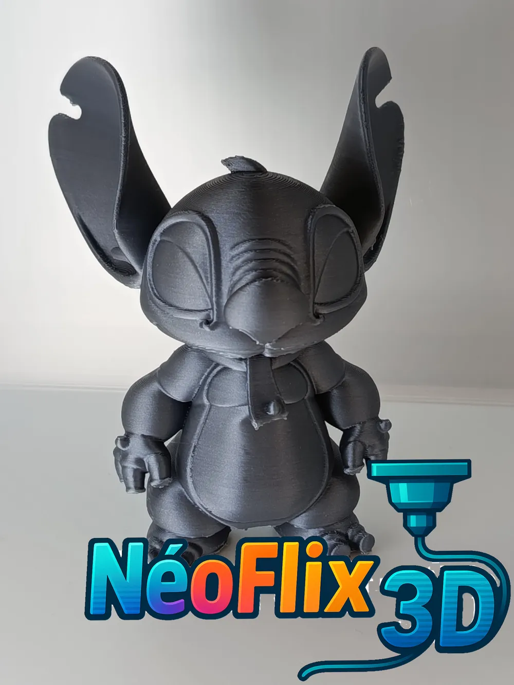 Stitch with Red Scarf - Free 3D Print Model - MakerWorld