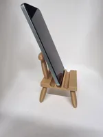 Support téléphone chaise en bois — photo 2