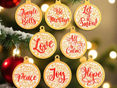 Christmas Ornament - Saying and Words