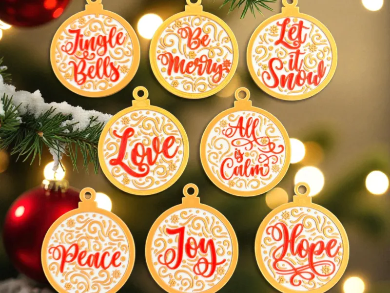 Christmas Ornament - Saying and Words