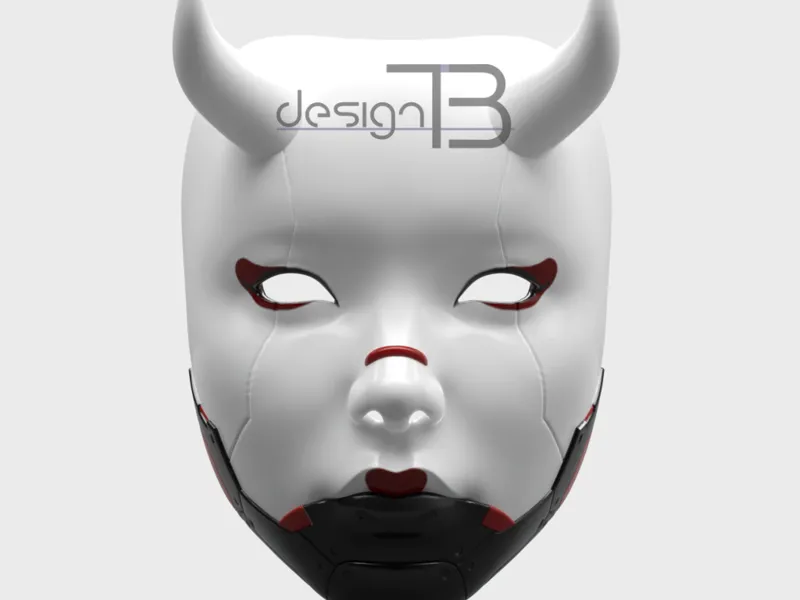 Cyberpunk Geisha  Mask V1