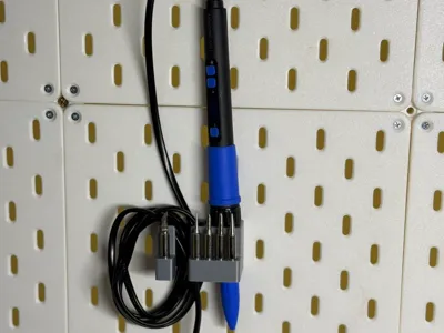 Soldering Iron Holder for IKEA SKÅDIS (and tips)