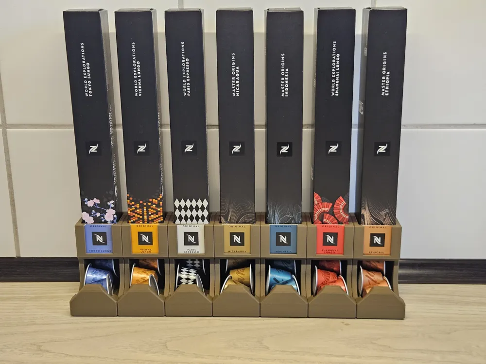 Nespresso Packaging Modular Soporte Modular para Cápsulas Nespresso - Modelo de impresión 3D ...