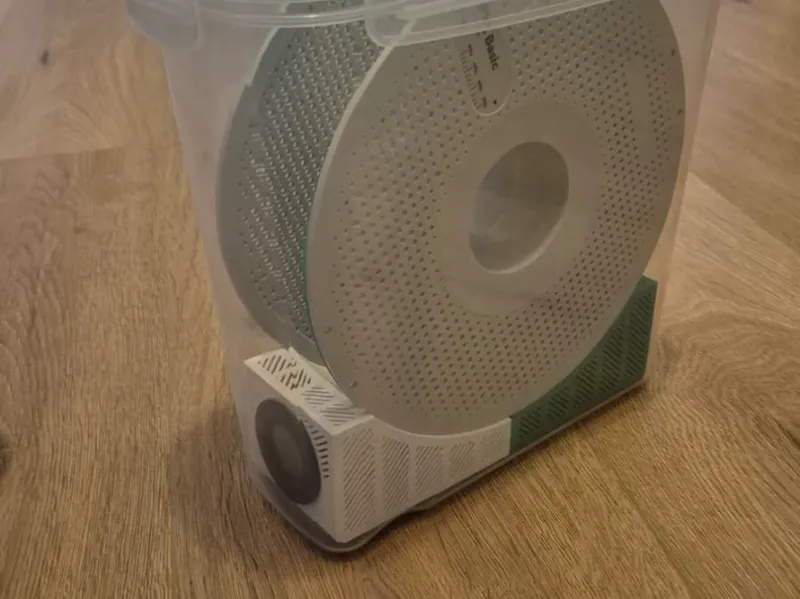 Box Filament Spule Holder Hygrometer with Silika
