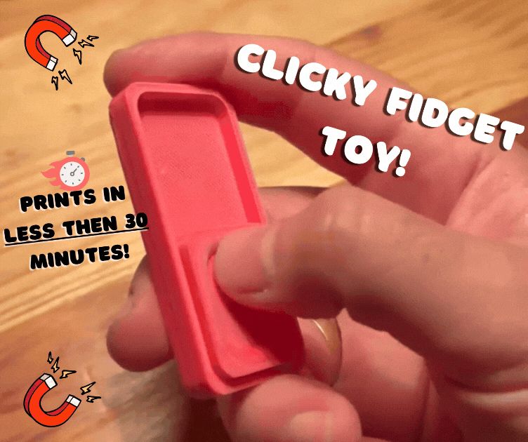 Clicky Magnet fidget toy