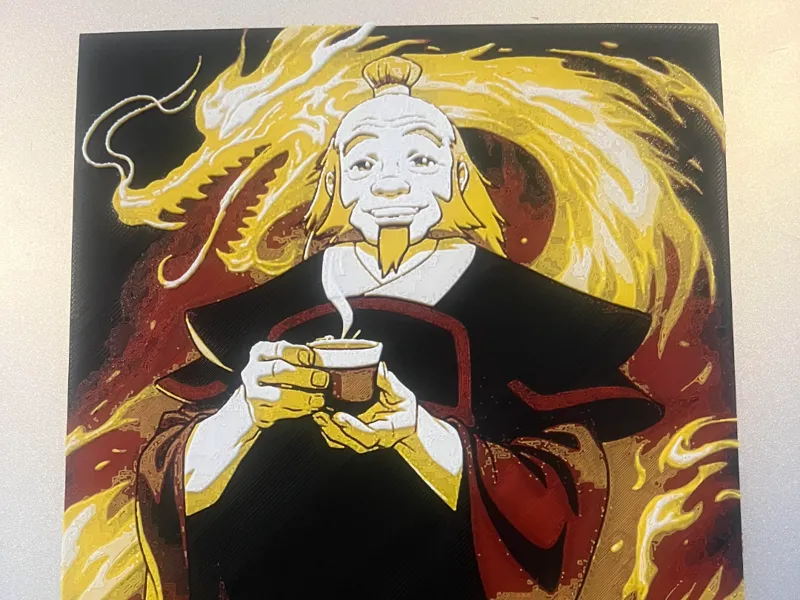 Uncle Iroh Avatar Chroma Canvas