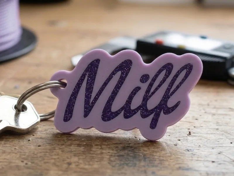 Milf keychain bicolor