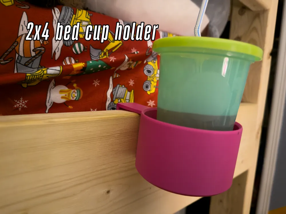 2X4 bed cup holder - bunk beds - Free 3D Print Model - MakerWorld