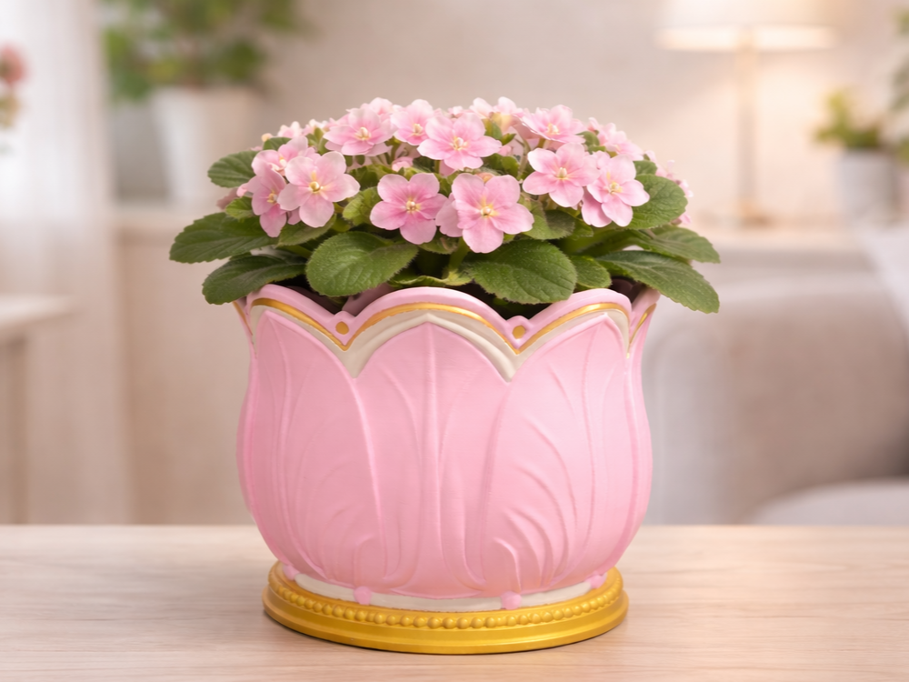 Beautiful Blooming Lotus Planter – Perfect for Mom