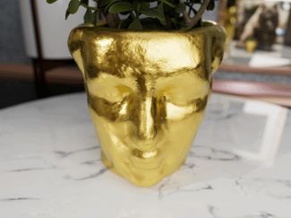 Roman Head Bust Planter Pot