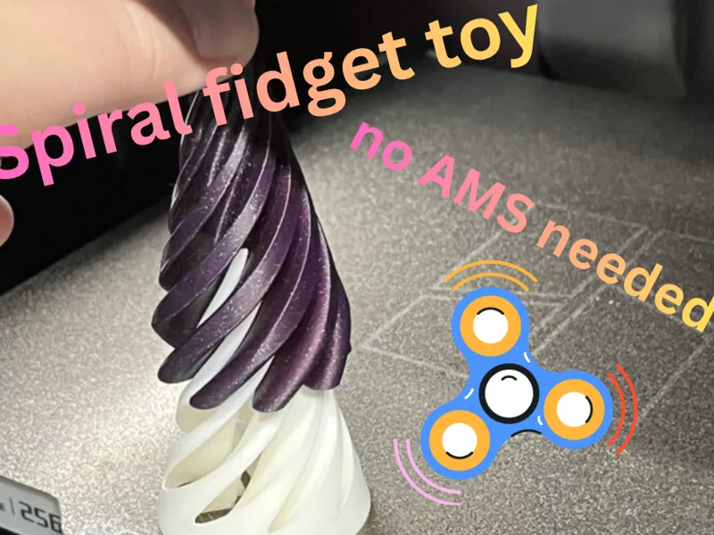 Spiral fidget toy
