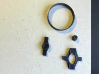 PETG CF with PLA support 0.12mm layer, 5 walls, 60% infill