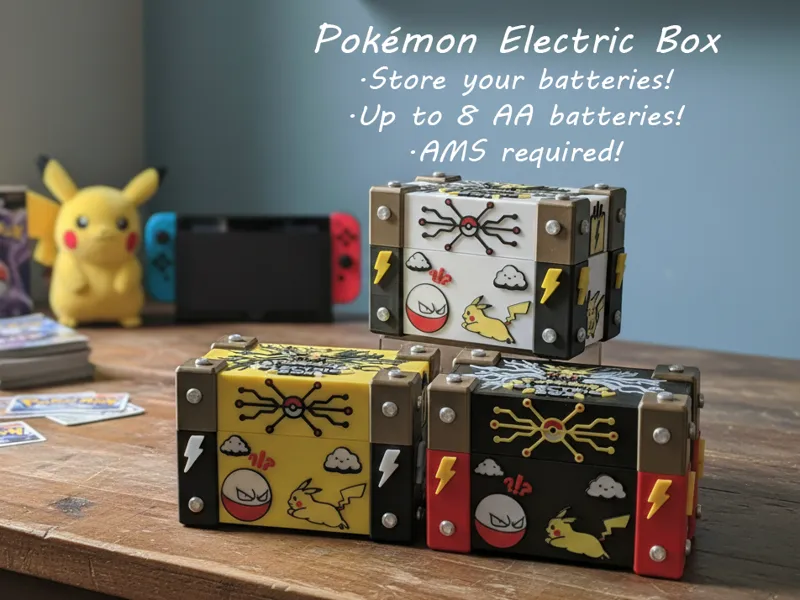 Pokémon Electric Box - Batteries Holder