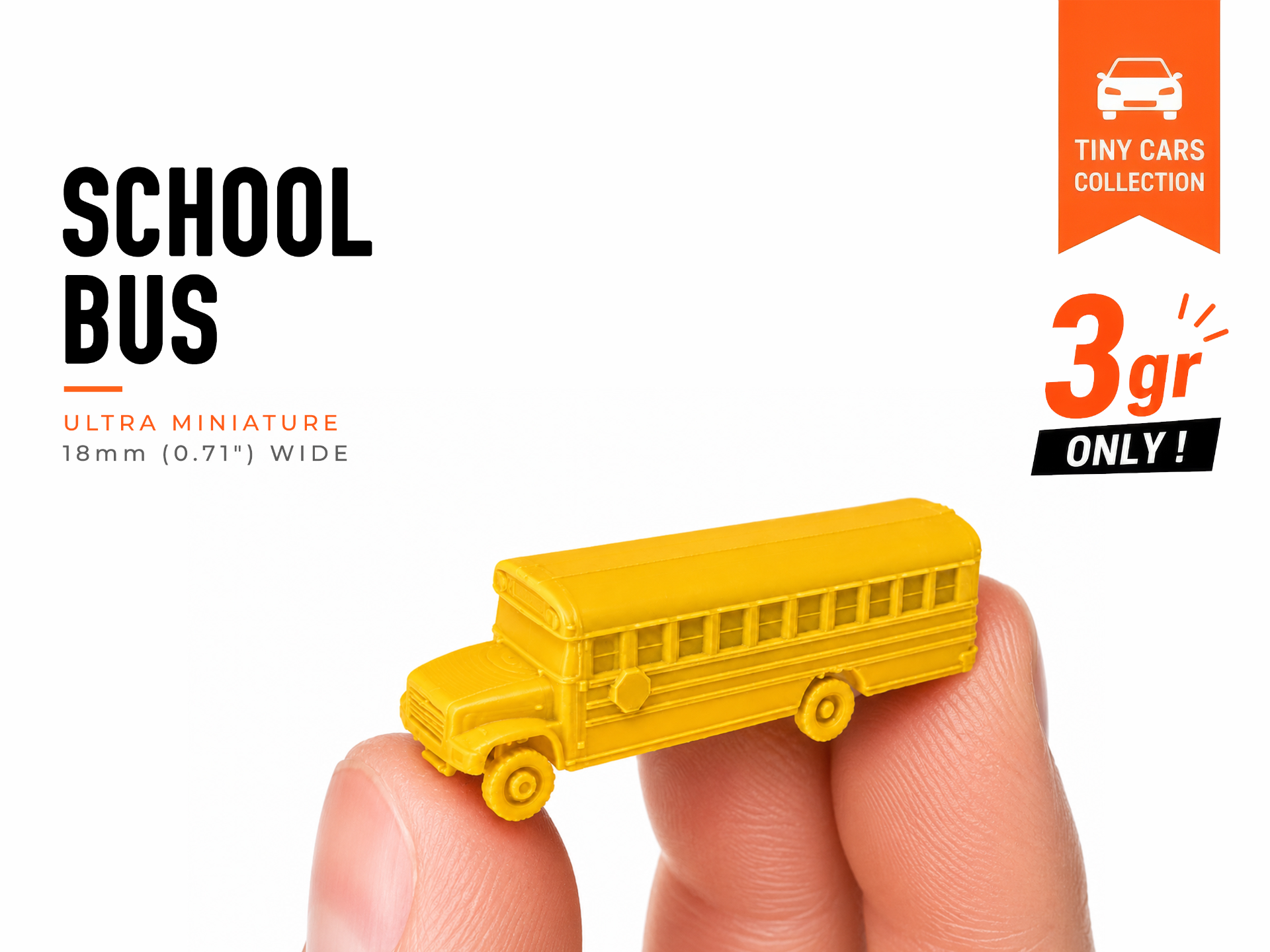 Tiny School Bus - Mini Cars Series
