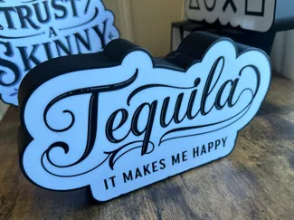 Tequila, it makes me happy lightbox