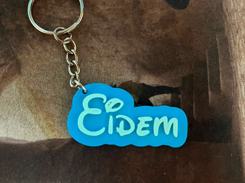 Llavero con el nombre de Eidem