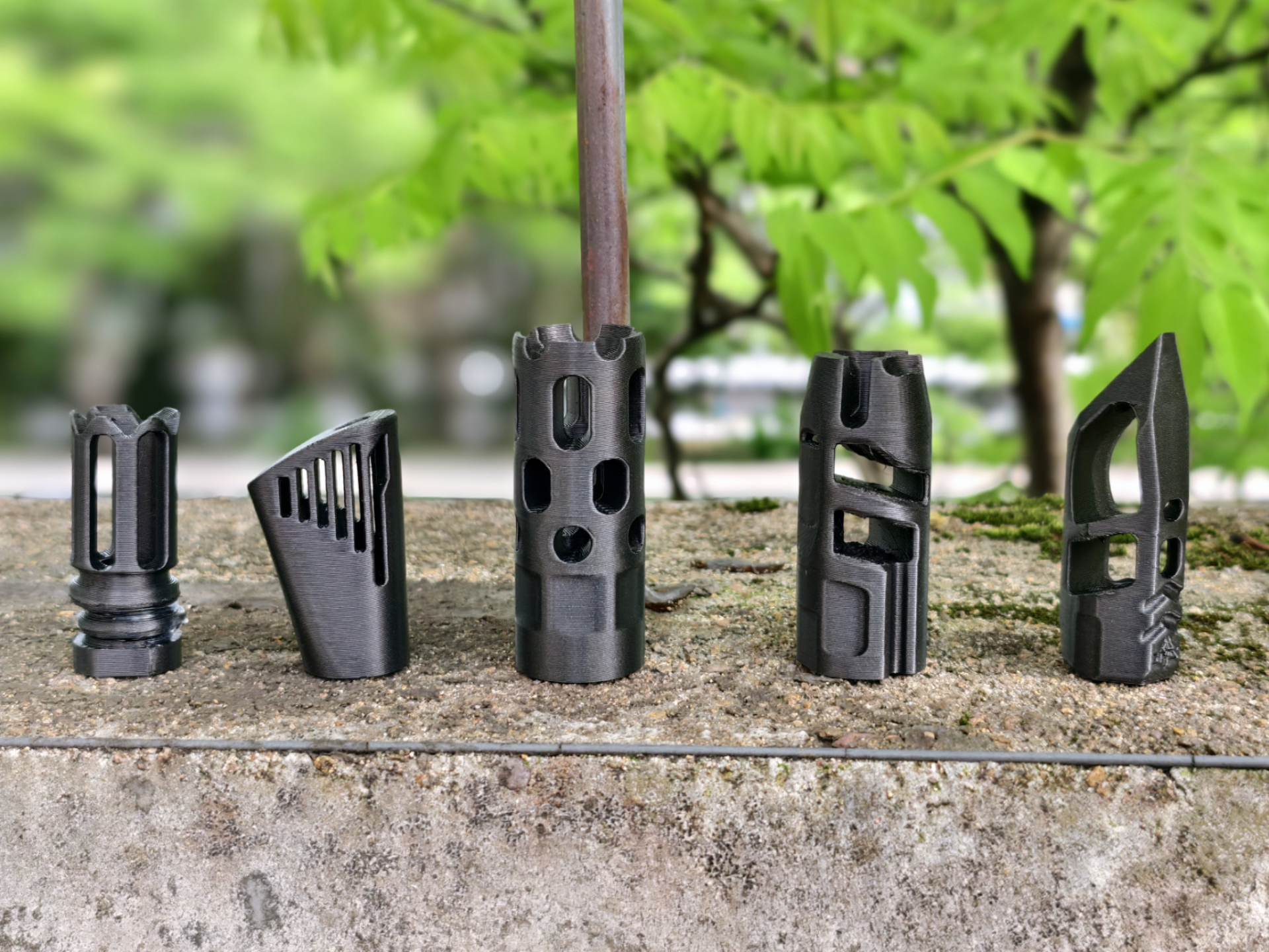 Several Muzzle 14mm CCW Toy gun accessories