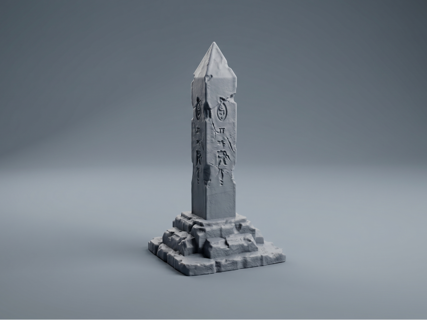 Ancient Runic Obelisk - Tabletop Terrain