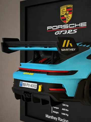 Marco decorativo: Porsche GT3 RS Wallframe Picture — vista de referencia 3
