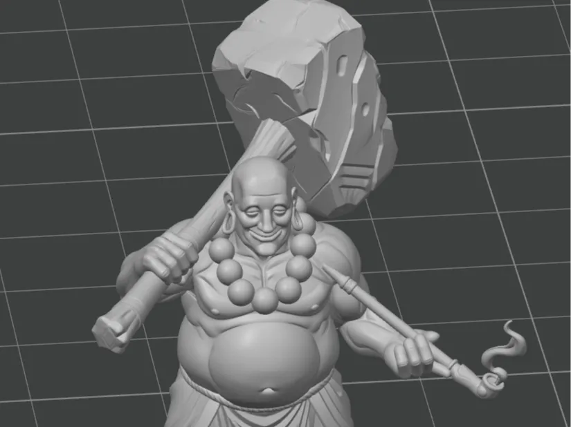 Fat Monk Neutral - Free 3D Print Model - MakerWorld