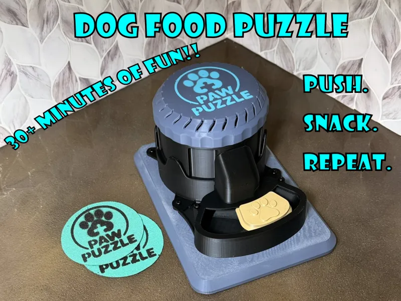 PAW Puzzle - The Fun Dog Food Feeder