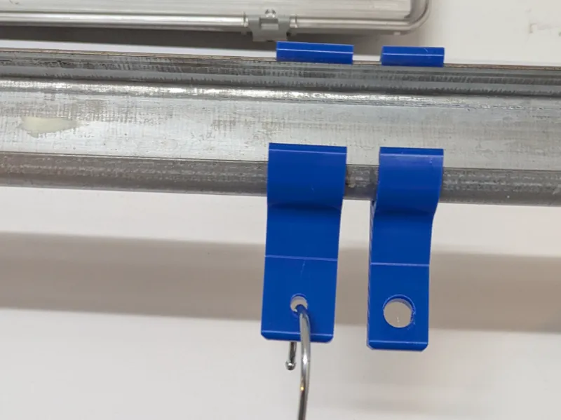 Snap on Garage Door Rail Hanger