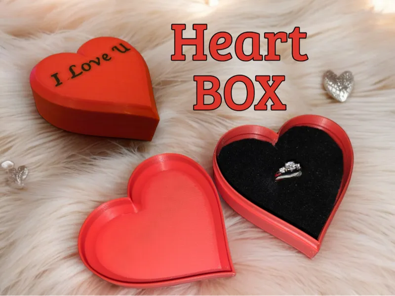 Heart BOX - 80mm (Scaleble) By KoBuCRAFTS! Juwelry