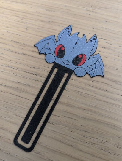 Miniatura 1 do modelo 3D Toothless dragon bookmark