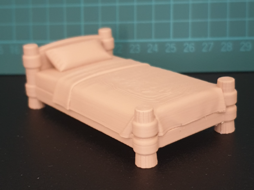 Simple Bed Miniature Prop