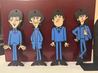 Cartoon Beatles Ornaments