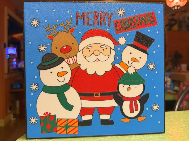 Santa and crew lightbox