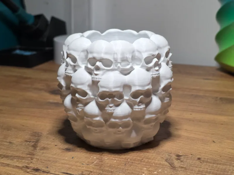 Gothic Elegance: Skulls in Bloom
