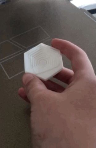 Hexagon heart fidget gift