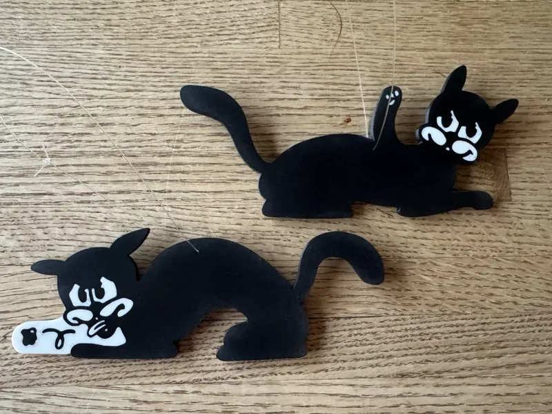 JERX Cats Christmas Ornaments