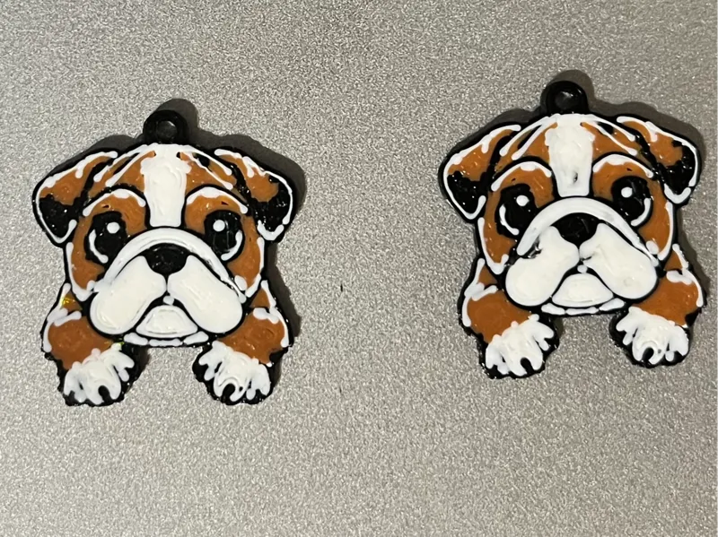 English Bulldog Earrings