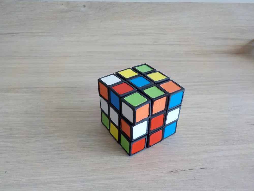 Rubik's cube fully 3D printable with no AMS - Free 3D Print Model ...