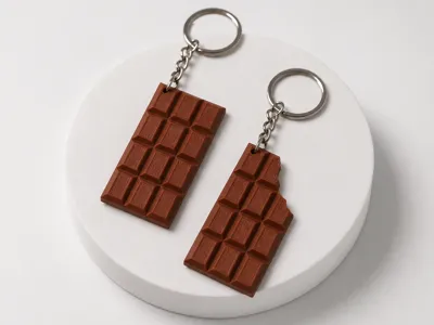Chocolate Bar Keychain