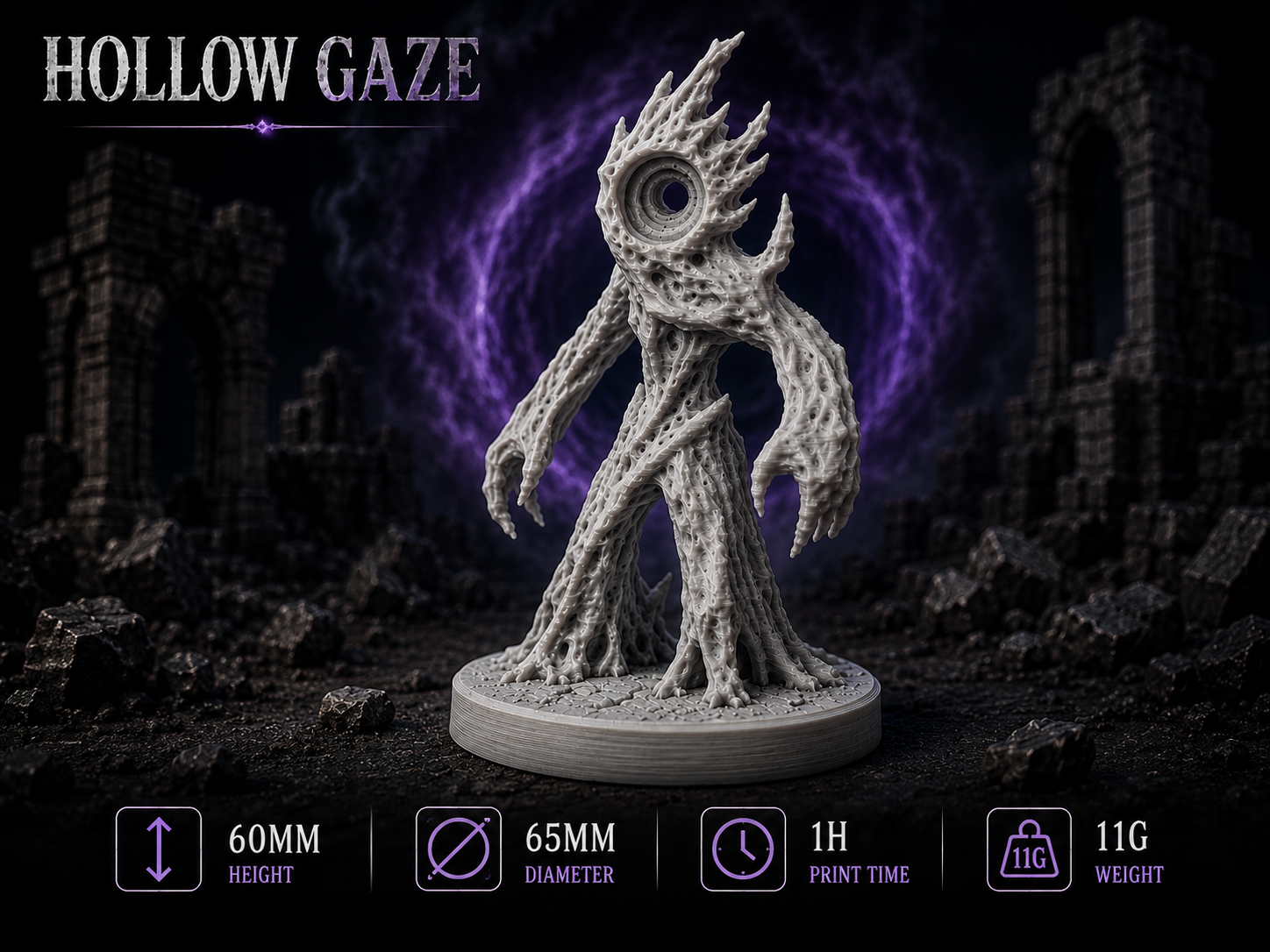 Hollow Gaze – Breach Creature Miniature