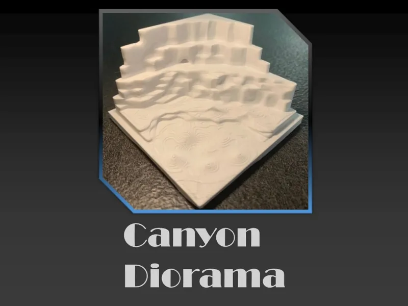 Canyon diorama