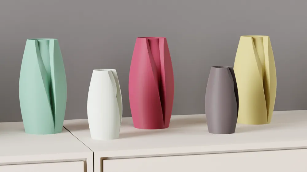 Elegant Vase Modern Home Décor Solid or Vase Mode - Free 3D Print Model ...