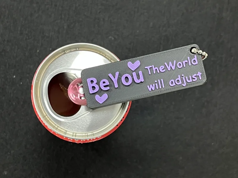 Be You - Can Tab Opener Keychain