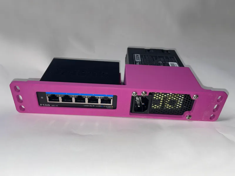 10 Zoll Rack Flex ATX + D-Link DMS-105 Switch