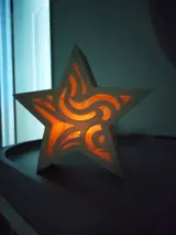 Декоративен държач за LED чаена свещ Звезда