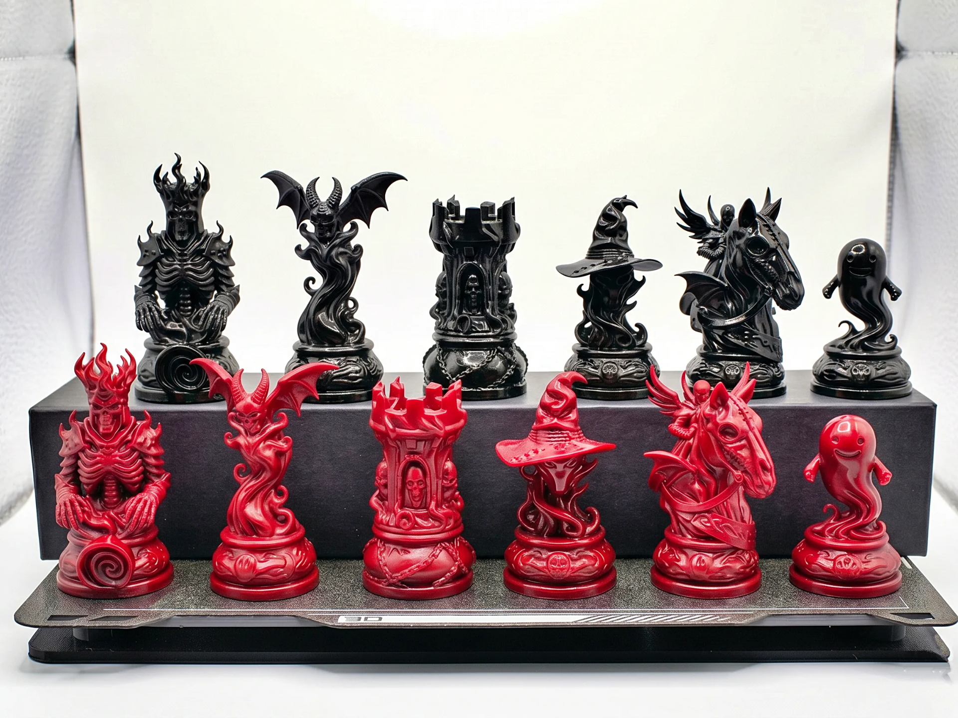 Dark Demonic Fantasy Chess Set| Gothic Horror 